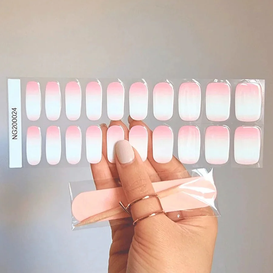 Ballet Blush Semicured Gel Nail Sticker Kit