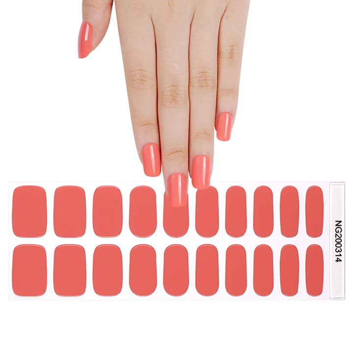 Citrus Spark Semicured Gel Nail Sticker Kit