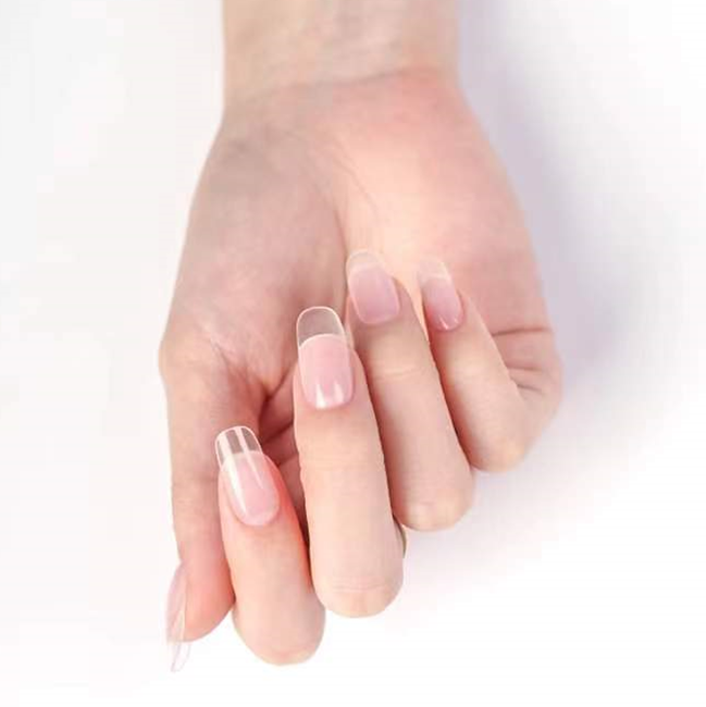 Crystal Clear Semicured Gel Nail Sticker Kit