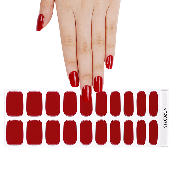 Fiery Ember Semicured Gel Nail Sticker Kit