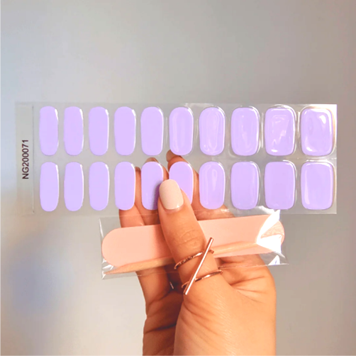 Lavender Haze Semicured Gel Nail Sticker Kit