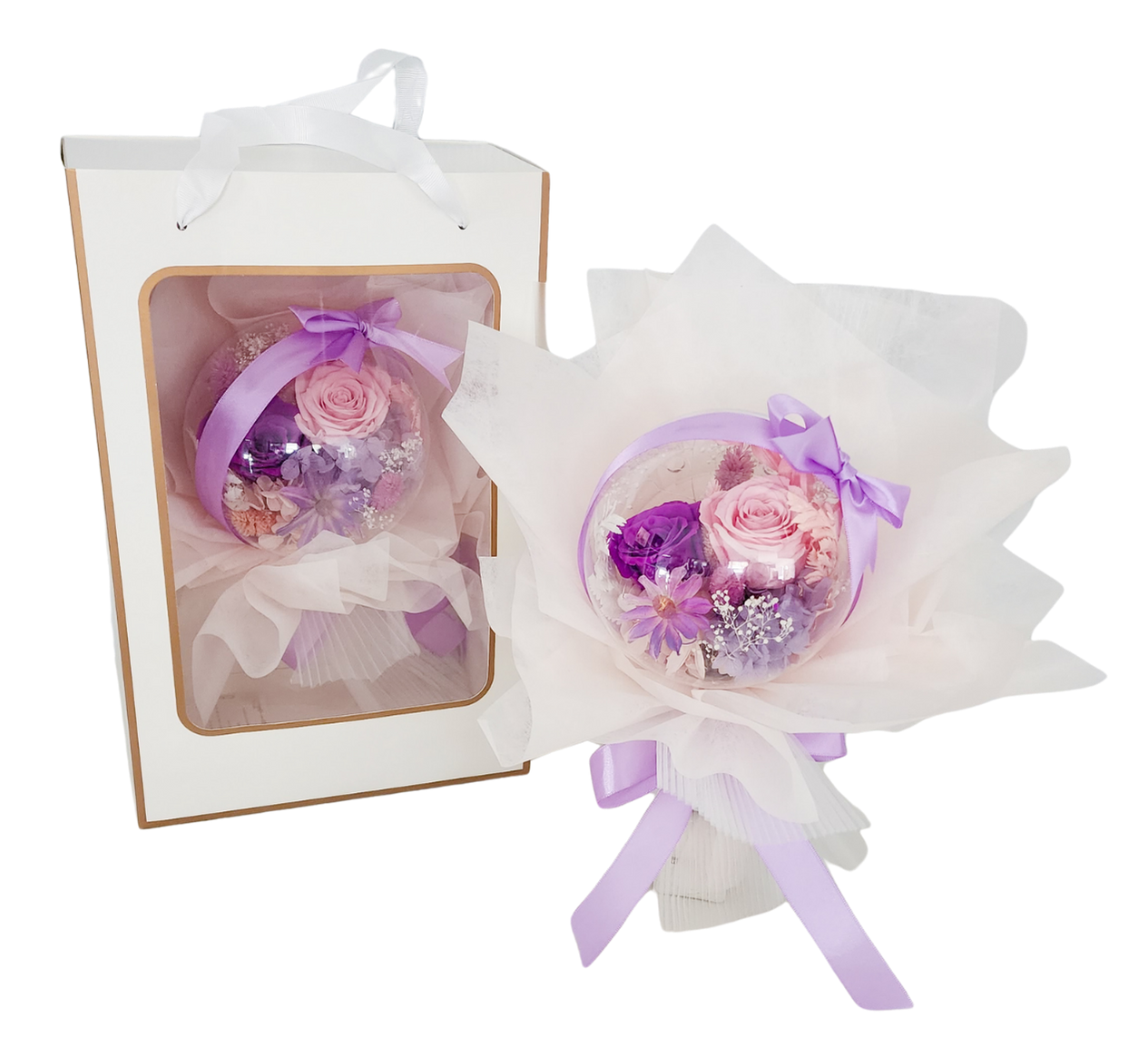 Lilac Whimsy - Dried Flower Arrangement