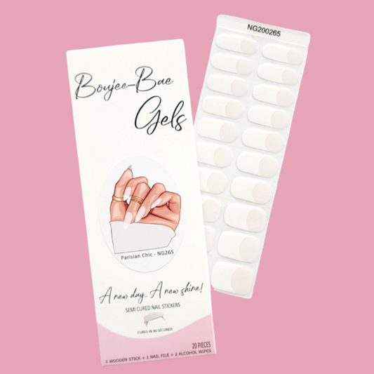 Parisian Chic Semicured Gel Nail Sticker Kit