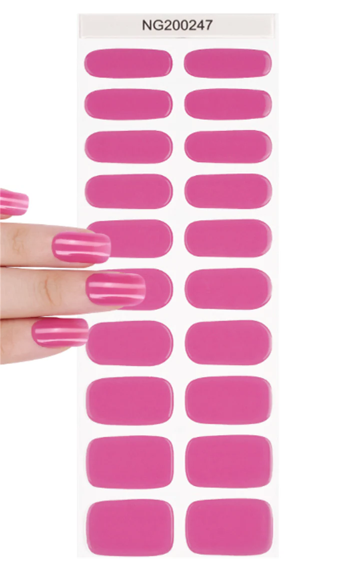 Velvet Rose Semicured Gel Nail Sticker Kit